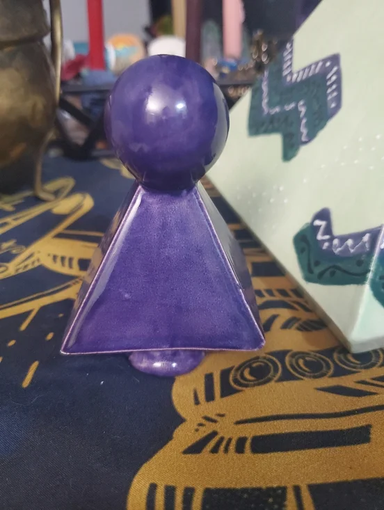 Unique Handmade Pyramid Teapot In Amazing Condition - Picture 6 of 9